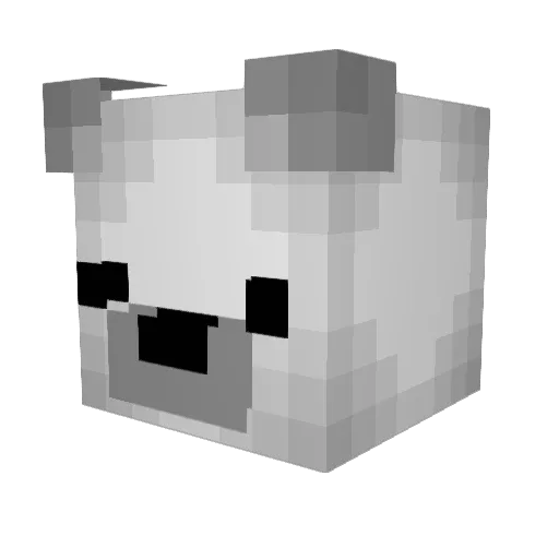LexyBunny Minecraft avatar head, 3D render