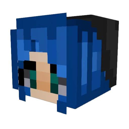 LexyRe99 Minecraft avatar head, 3D render