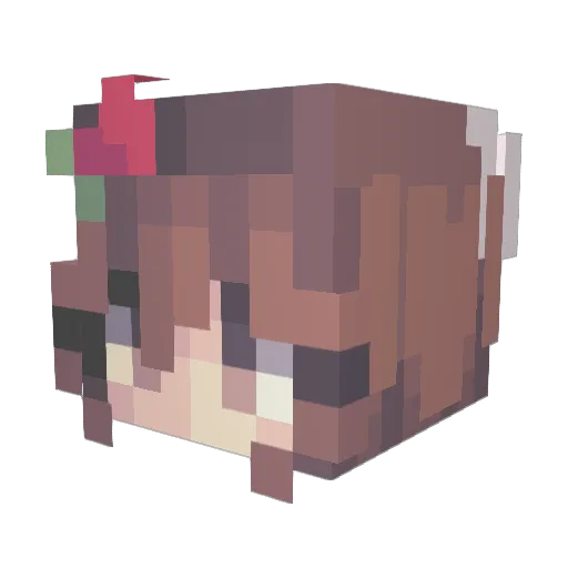 Lexy_bunni_ Minecraft avatar head, 3D render
