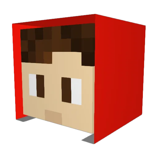 Leybs_4 Minecraft avatar head, 3D render