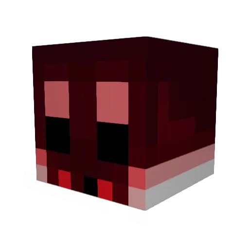 Leygro Minecraft avatar head, 3D render