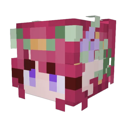Leyl3y Minecraft avatar head, 3D render