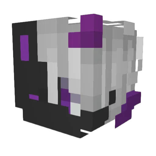 LeynF Minecraft avatar head, 3D render
