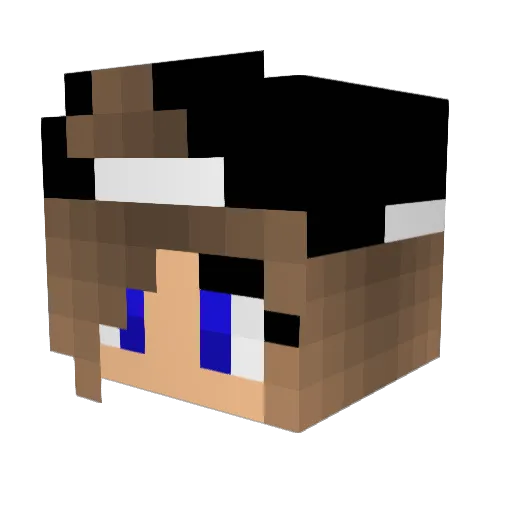 Leyrebec Minecraft avatar head, 3D render