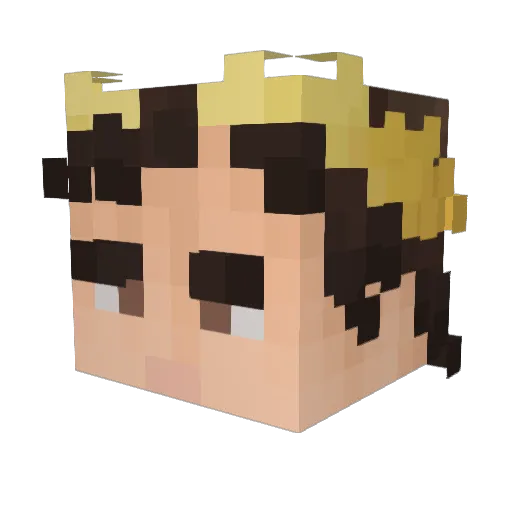 Leyrox0307 Minecraft avatar head, 3D render