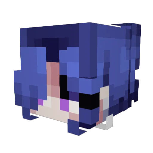 Leyrs Minecraft avatar head, 3D render