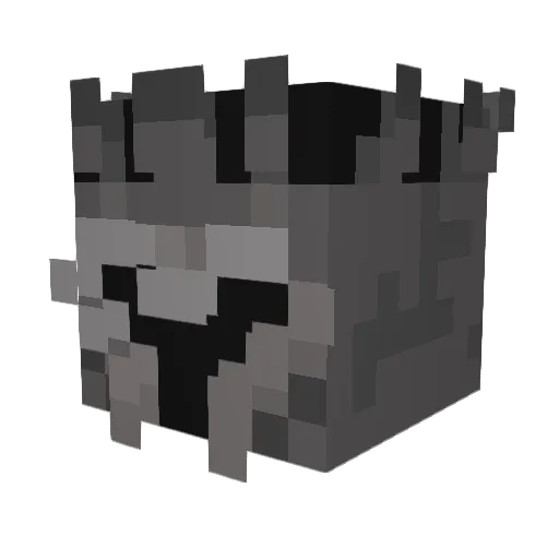 Leyun Minecraft avatar head, 3D render