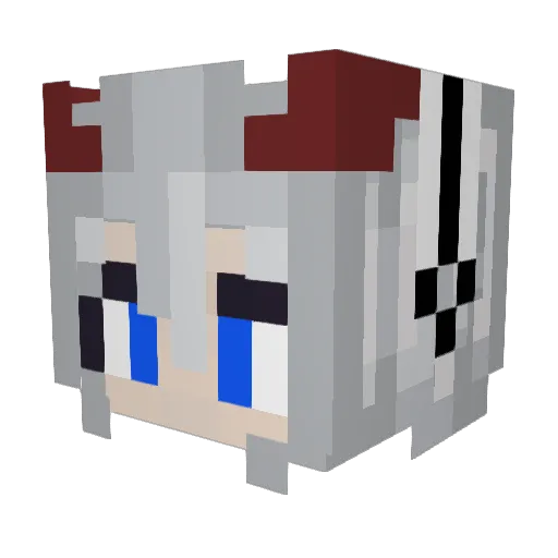 LeywinKZ Minecraft avatar head, 3D render