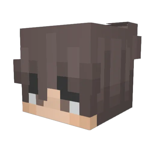 Lezli_ Minecraft avatar head, 3D render