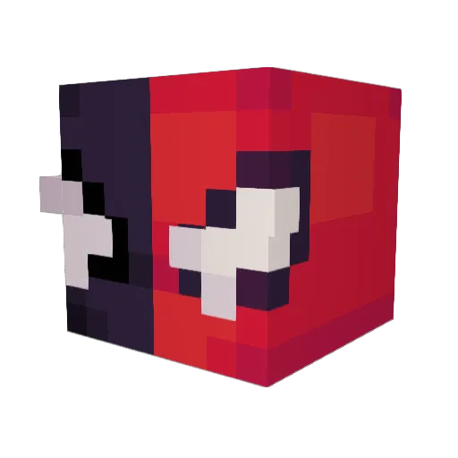 Lezzinho Minecraft avatar head, 3D render