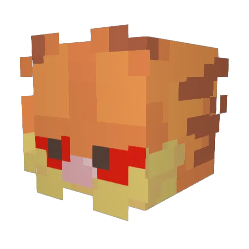Lflyer Minecraft avatar head, 3D render