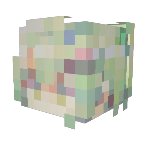 Lg_3 Minecraft avatar head, 3D render