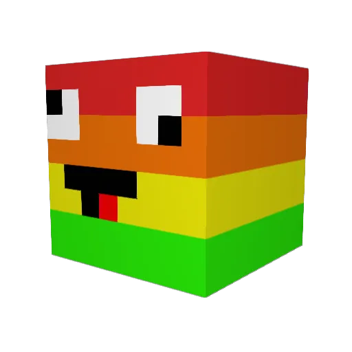 Lgamer69j Minecraft avatar head, 3D render