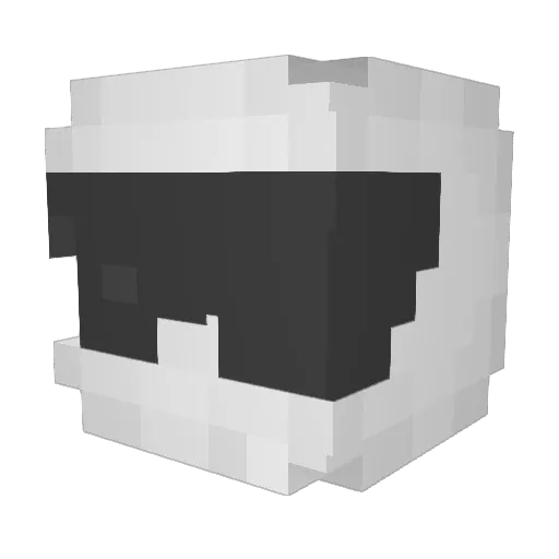 LgpGTR Minecraft avatar head, 3D render
