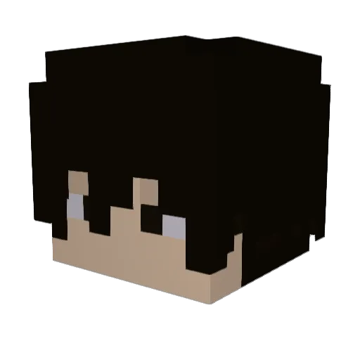 Lgsoshi Minecraft avatar head, 3D render