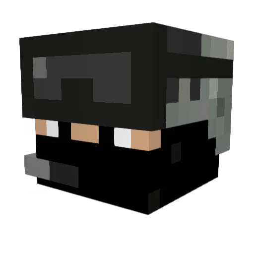 Lharcos Minecraft avatar head, 3D render