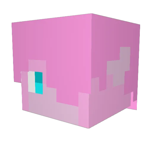 Lheonidas Minecraft avatar head, 3D render