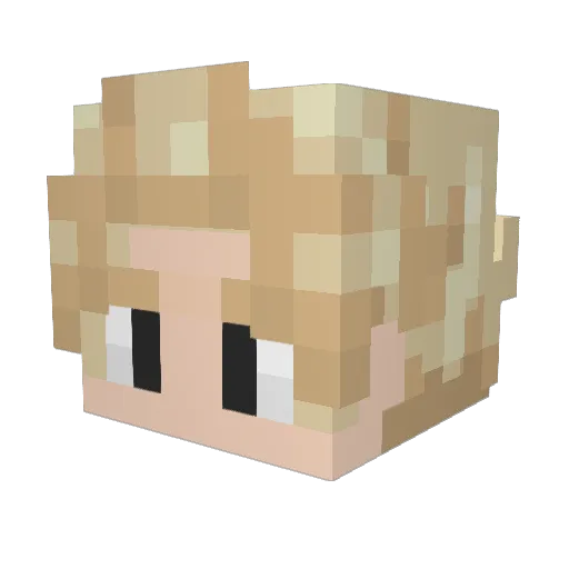 Lhit_ Minecraft avatar head, 3D render