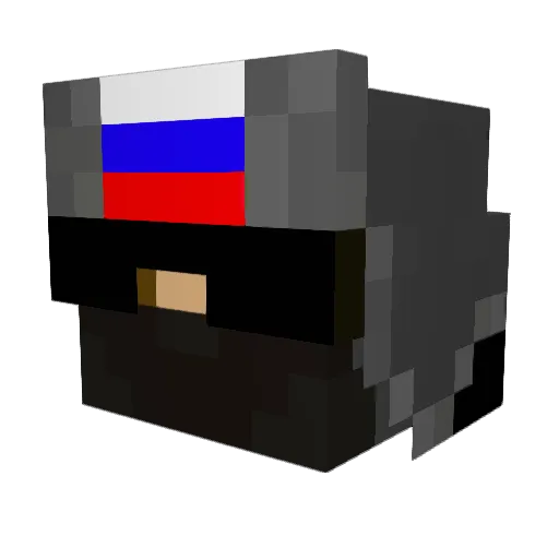 Lhoko Minecraft avatar head, 3D render