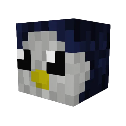 Lhytebringer Minecraft avatar head, 3D render