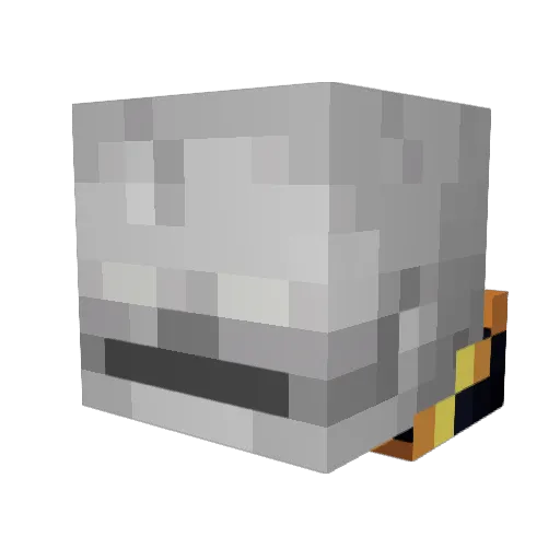Li0n3k Minecraft avatar head, 3D render