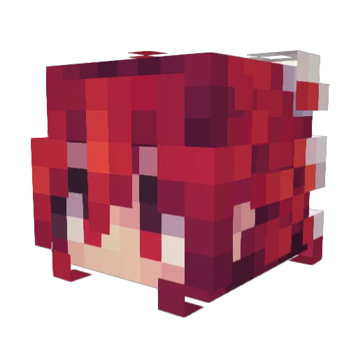 Li1it Minecraft avatar head, 3D render
