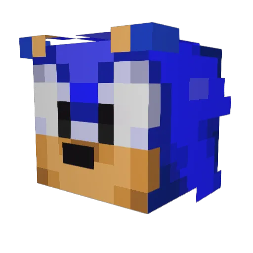 LiAmI969 Minecraft avatar head, 3D render