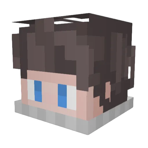 LiArchRu Minecraft avatar head, 3D render