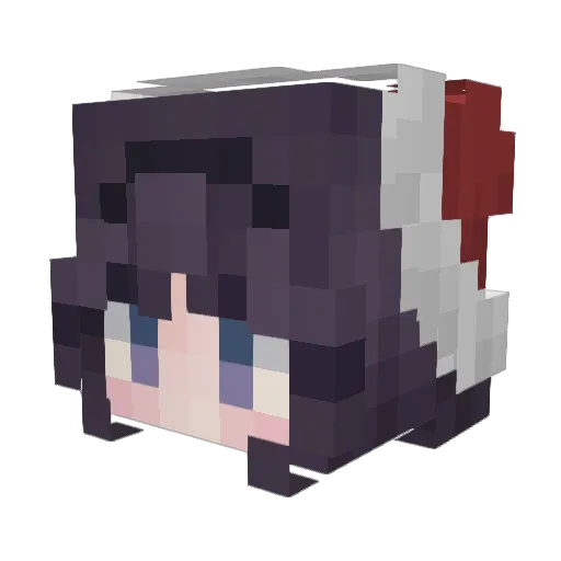 LiAxx83 Minecraft avatar head, 3D render