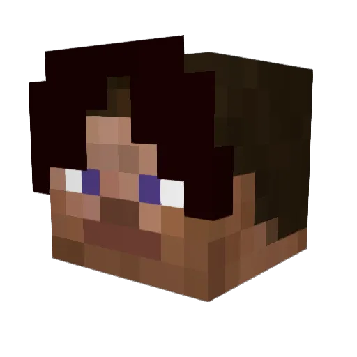 LiBai123123 Minecraft avatar head, 3D render