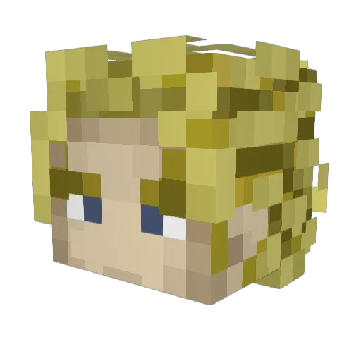 LiBra14 Minecraft avatar head, 3D render