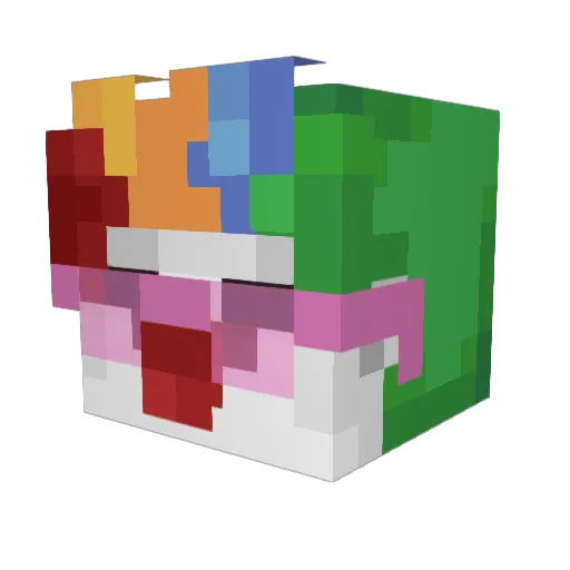 LiChanDez Minecraft avatar head, 3D render