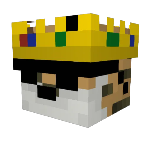 LiFlowMs Minecraft avatar head, 3D render
