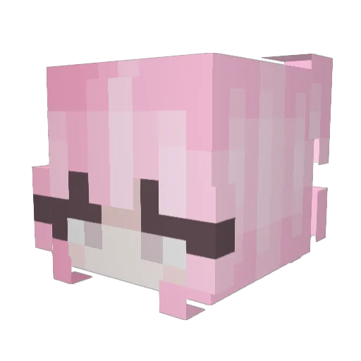 LiGouDanM Minecraft avatar head, 3D render
