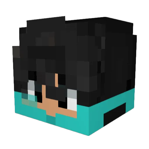 LiKeiT06 Minecraft avatar head, 3D render