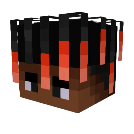 LiLLighzkin Minecraft avatar head, 3D render