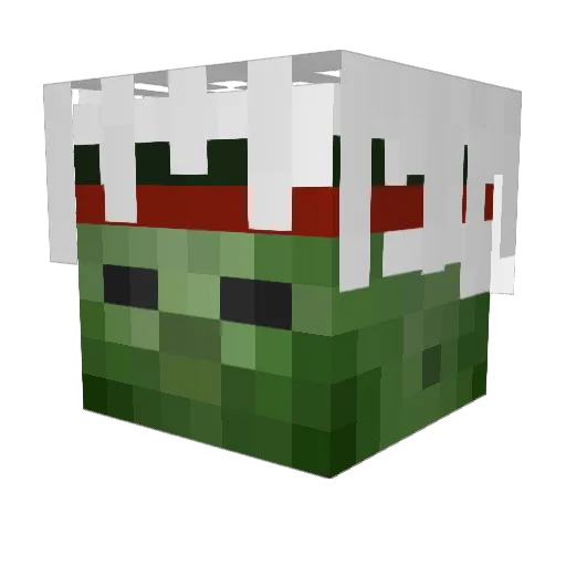 LiL_ASPo Minecraft avatar head, 3D render