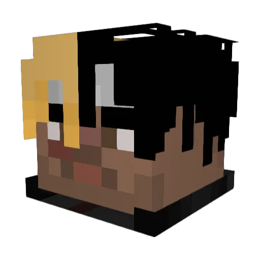 LiL_Knucks Minecraft avatar head, 3D render