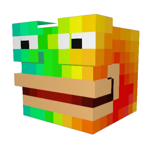 LiL_RyS Minecraft avatar head, 3D render