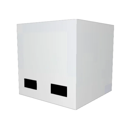 LiLi_Fruity Minecraft avatar head, 3D render