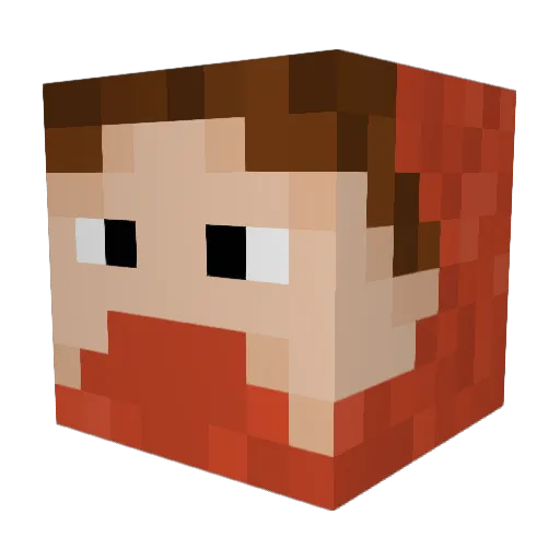 LiMiT_Rekel Minecraft avatar head, 3D render