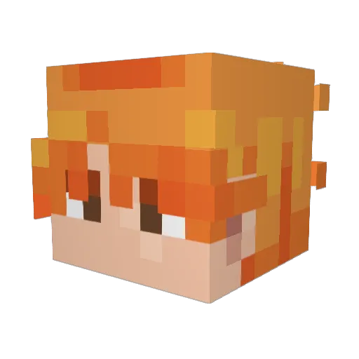 LiMonHead31 Minecraft avatar head, 3D render