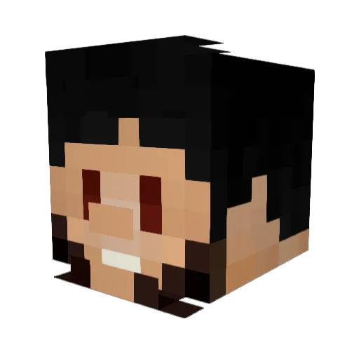 LiTT13_ Minecraft avatar head, 3D render