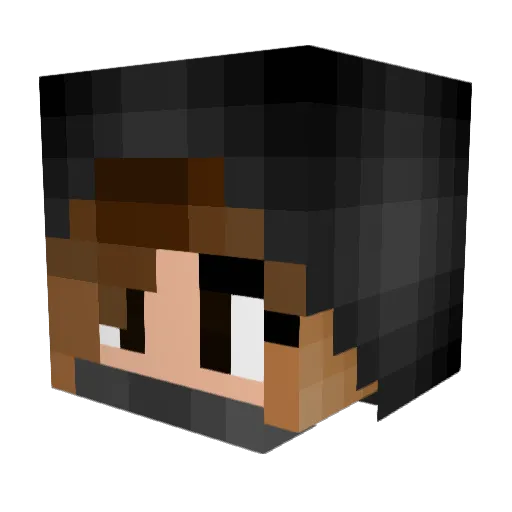 LiXa_girly Minecraft avatar head, 3D render