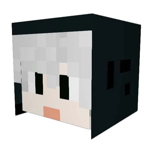Li_AaA Minecraft avatar head, 3D render