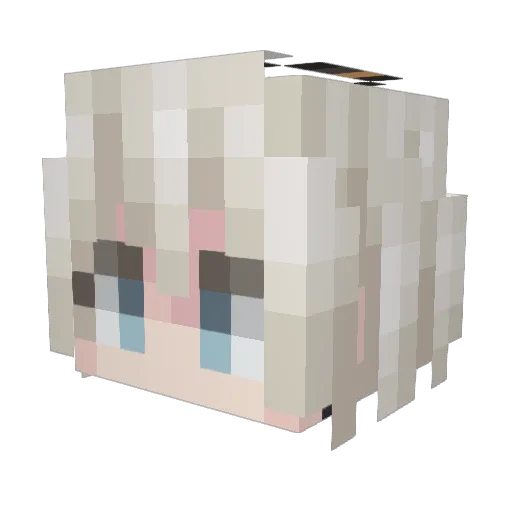 Li_CH Minecraft avatar head, 3D render