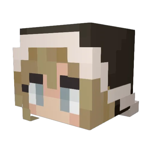 Li_Larum Minecraft avatar head, 3D render