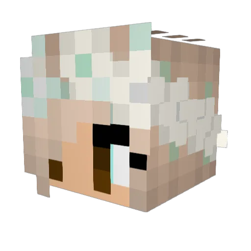 Li_Luna Minecraft avatar head, 3D render