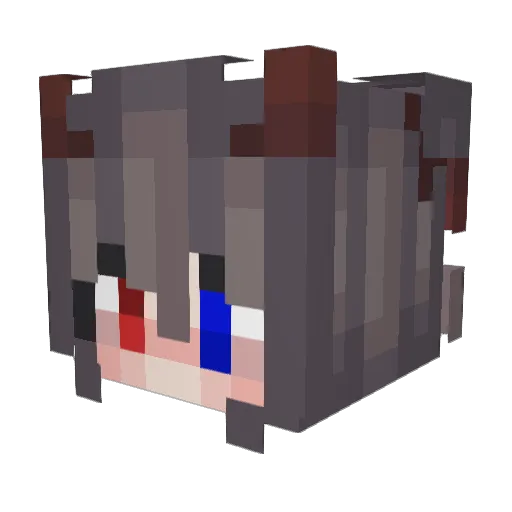 Li_Tian_Yi Minecraft avatar head, 3D render