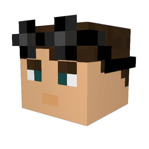 Li_Zongren Minecraft avatar head, 3D render